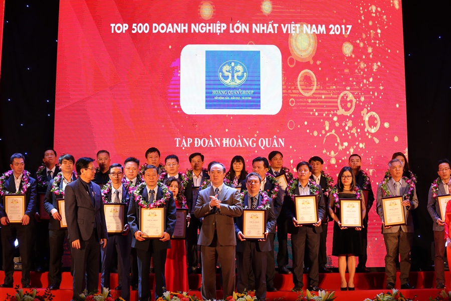 TẬP ĐOÀN HOÀNG QUÂN VINH DỰ VÀO TOP 500 DOANH NGHIỆP LỚN NHẤT VIỆT NAM NĂM 2017