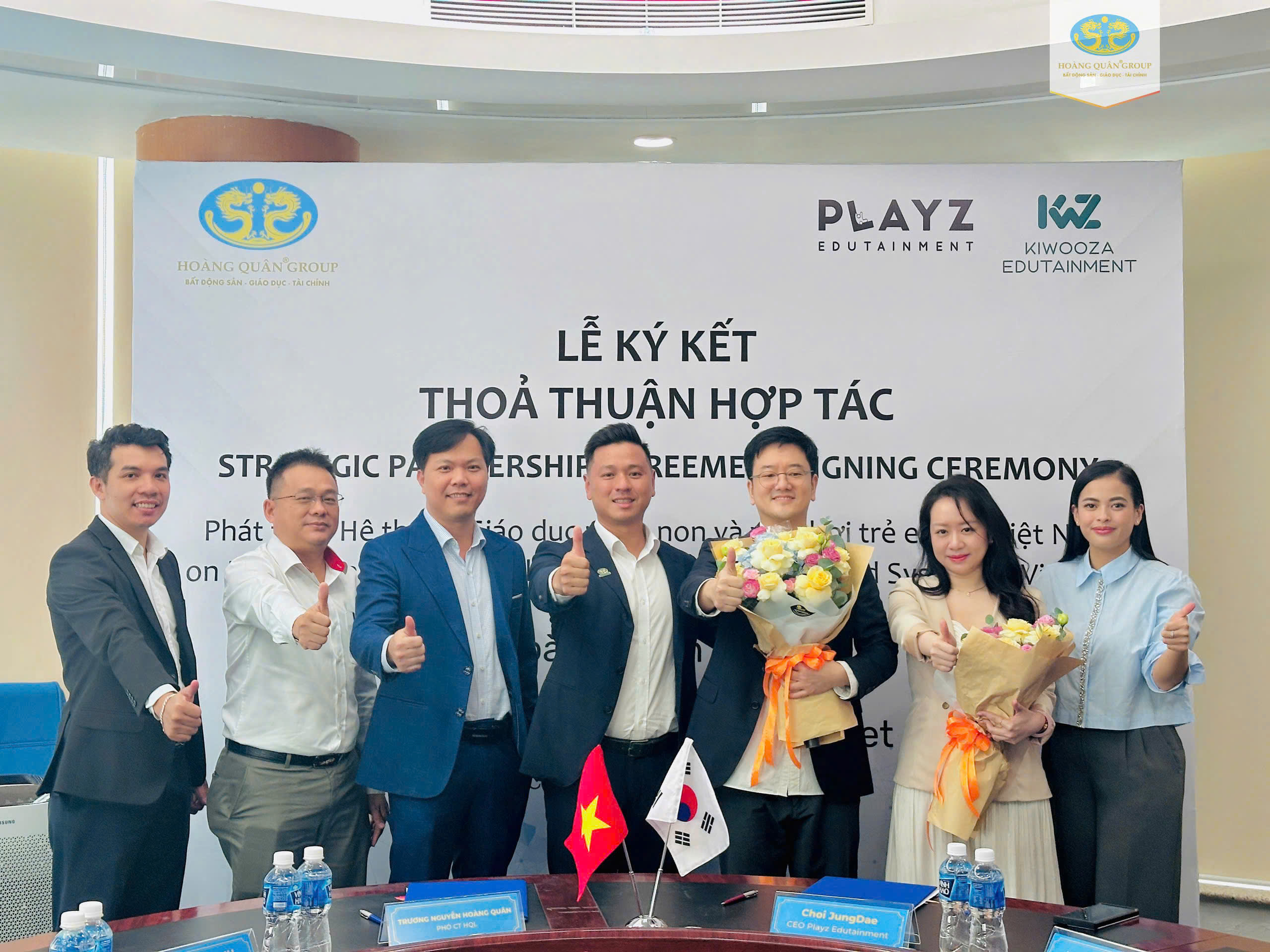 TẬP ĐOÀN HOÀNG QUÂN KÝ KẾT BIÊN BẢN GHI NHỚ CÙNG KIWOOZA – MANG TINH HOA GIÁO DỤC HÀN QUỐC ĐẾN CÁC DỰ ÁN